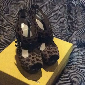 Fendi Pony Hair Platform